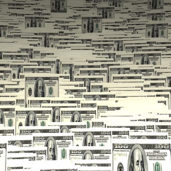 Seamlessly Tileable and repeatable !00's US Currency