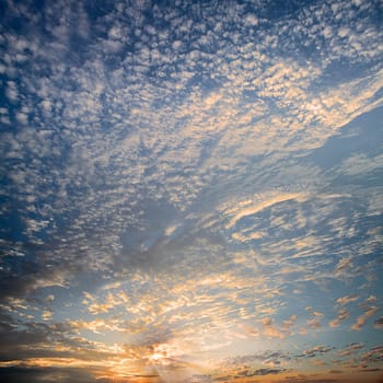 Full view of sunset for adv or others purpose use