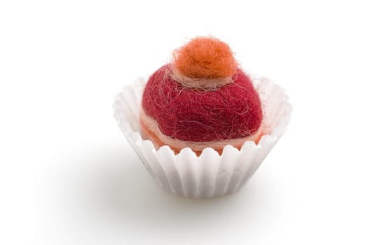 colorful felt praline