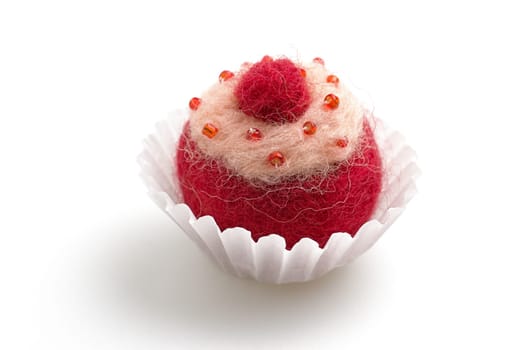 colorful felt praline
