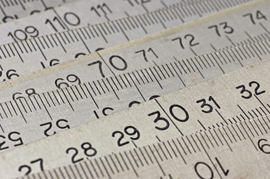 Metal folding rule