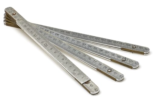Metal folding rule