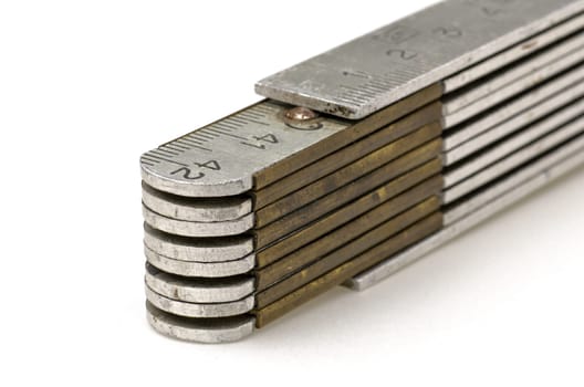 Metal folding rule