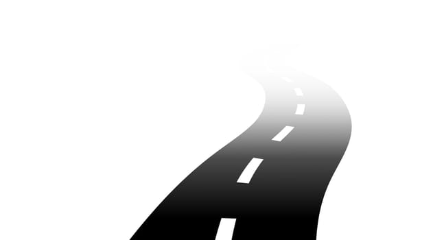 Road in the fog