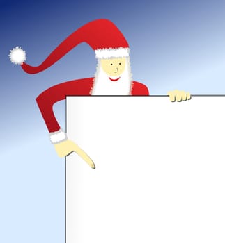 Santa Claus with copy space