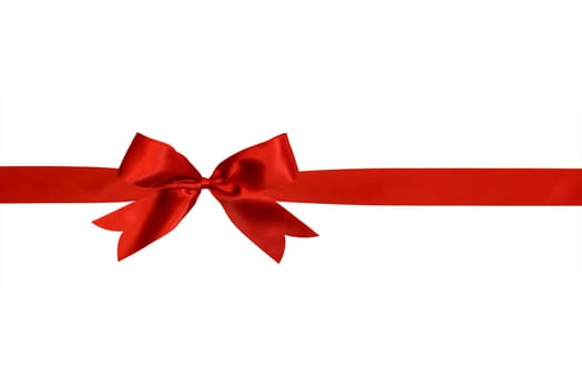 red ribbon with bow