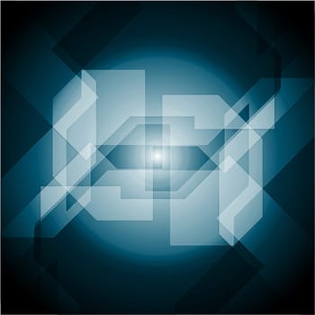 Dark blue technology design. Vector illustration