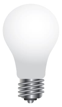 Lightbulb Blank Illustration Isolated on White Background