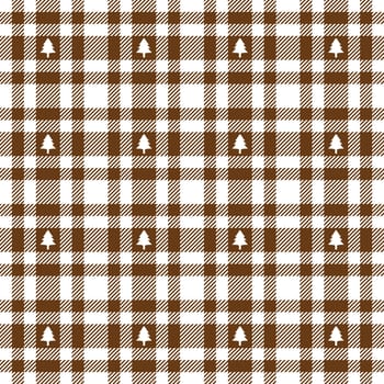 Christmas Tree on Plaid Tablecloth Pattern - Endless