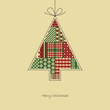 Christmas Tree - Christmas Card Vector