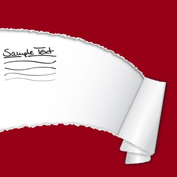 Torn paper with copy space