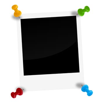 Polaroid with 4 pins