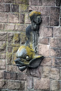 Fish sculpture in Brandenburg's city harbour