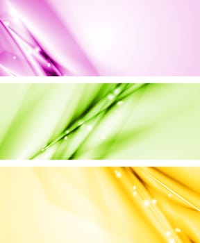 Bright vector banners. Eps 10