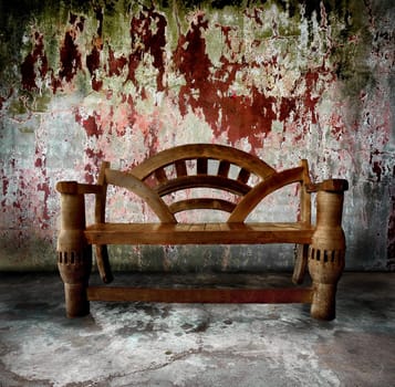 old room with fence