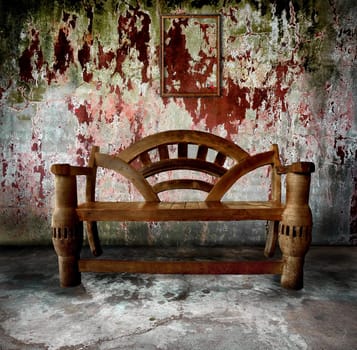old room with fence