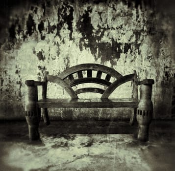 old room with fence
