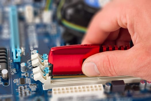 Installation of a RAM module