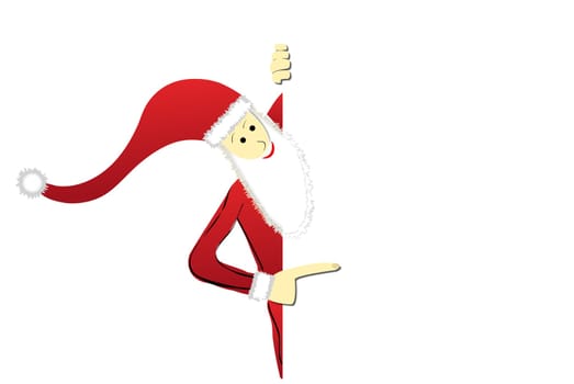 Santa Claus with copy space