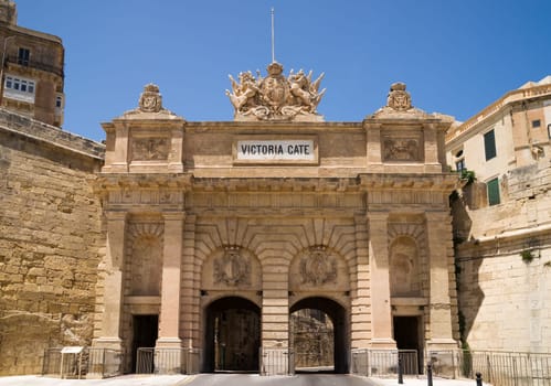 The Victoria Gate of Malta's capital Valletta,one of the view ways to enter this truly historic city