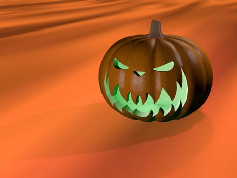 3D illustration on the theme Halloween - background
