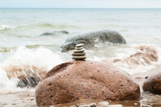 Stones at marine coast
