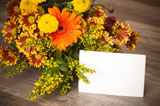 a bouquet of summer flowers, close-up