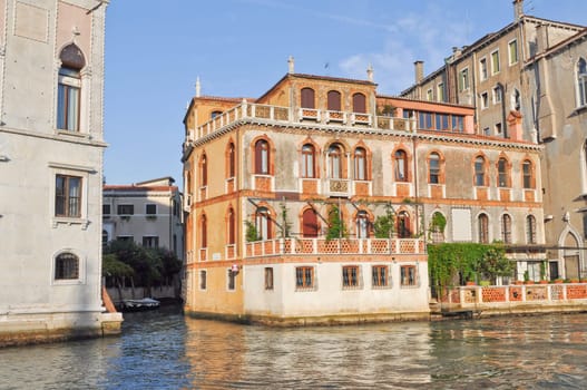 View of the city of Venice (Venezia) from the Grand Canal
