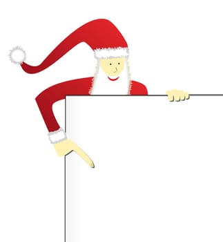 Santa Claus with copy space