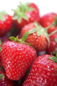 Fresh Strawberries on isolated background