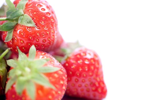 Fresh Strawberries on isolated background