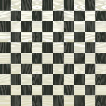 Wooden chess board seamless pattern background. Vector illustration layered for easy manipulation and custom coloring.