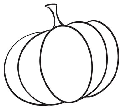 Illustraiton of a simple vegetable illustration on white