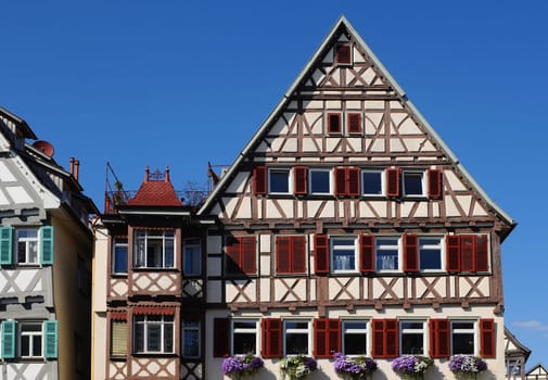 Half-timbered houses in Herrenberg