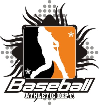 The beater of a baseball team in a Silhouettes