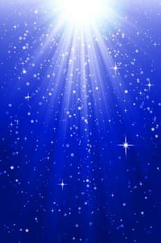 Abstract background with rays of light