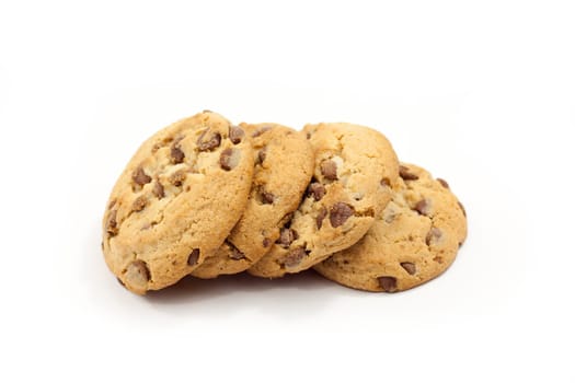 cookies,biscuit with chocolate on a white background
