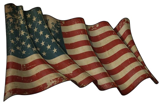 USA Aged Flag