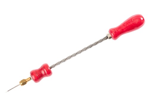 Chestnut Drill in Front of White Background