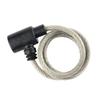 Bicycle lock against white background