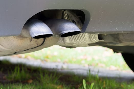 Exhaust of a car