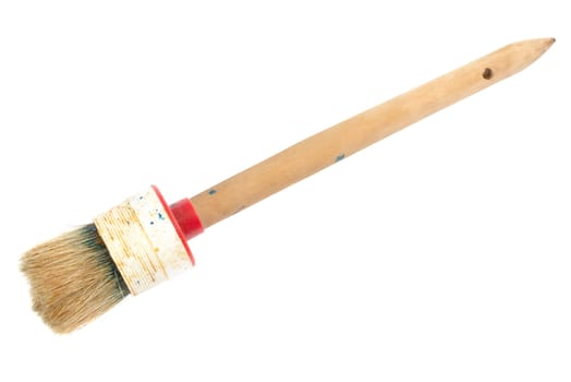 Painter brush against white background