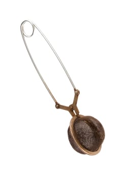 Tea infuser against white background