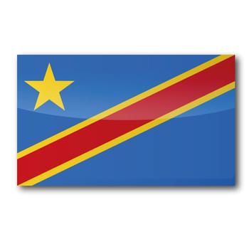 Flag Democratic Republic of the Congo