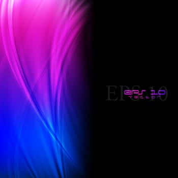 Bright waves background. Eps 10 vector