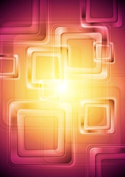 Bright abstract background with squares. Eps 10 vector