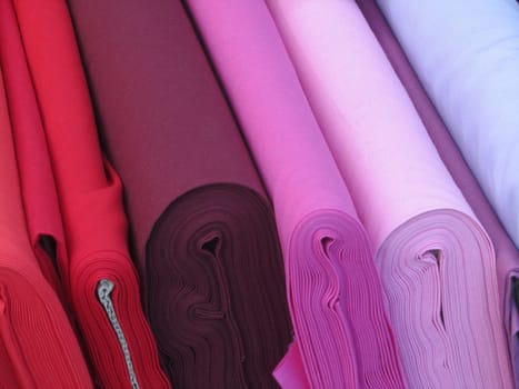 red fabrics