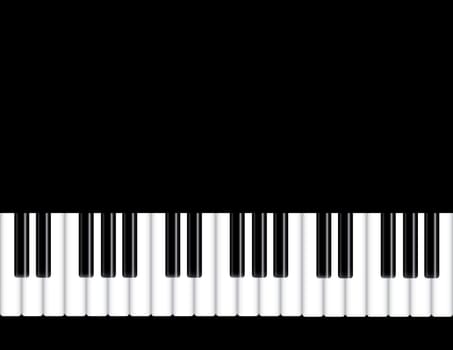 Piano Keyboards Background Illustration