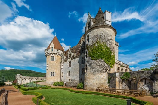 Chateau des milandes who belong to josephine baker in dordogne perigord France