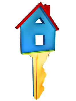 key for a new home as a symbol of purchases and investments